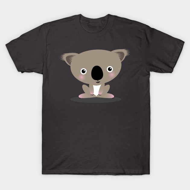 Kawaii Koala Illustration T-Shirt by Piakolle